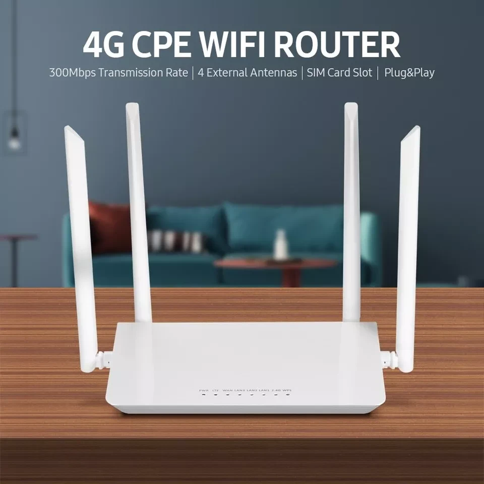 4G LTE CPE WiFi High-speed Wireless Router With SIM Card Slot European Version