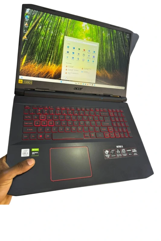 UK Used Acer Nitro 17th - Inch FHD Display 10th Gen Core i5 Processor Nvidia GTX 1650 (4GB Dedicated Video Memory) 16GB RAM 256GB SSD Backlit Keyboard
